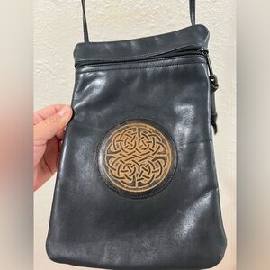 Ilze Heider Black Leather Crossbody Bag